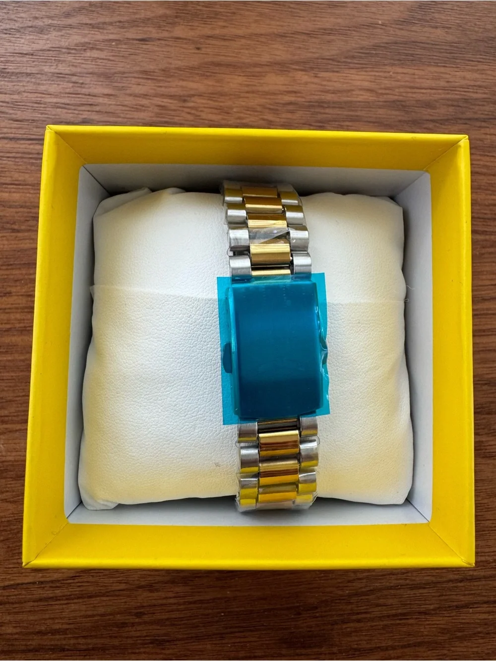 Invicta Two-Tone Gold & Silver Watch with Green Dial